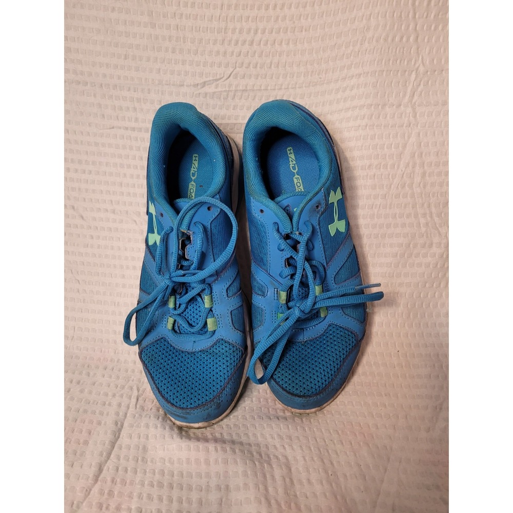Under Armour Micro G Assert 6 Blue Lime Running Shoes 1252362-912 Mens 9